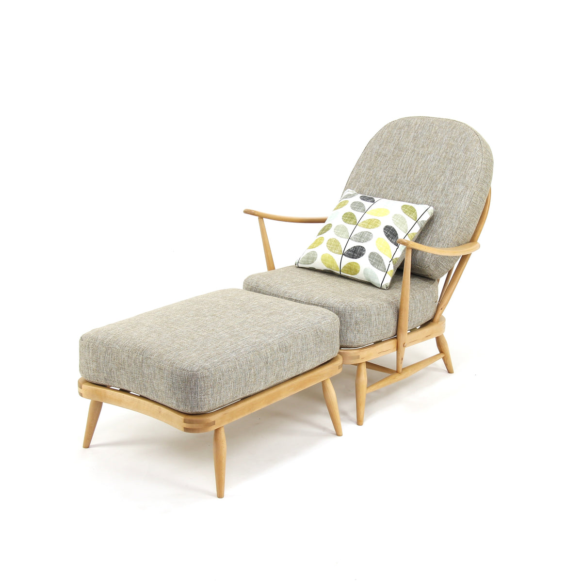 Ercol armchair & matching footstool